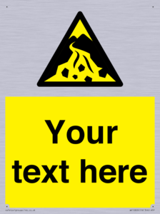 Custom Warning: Debris flow zone